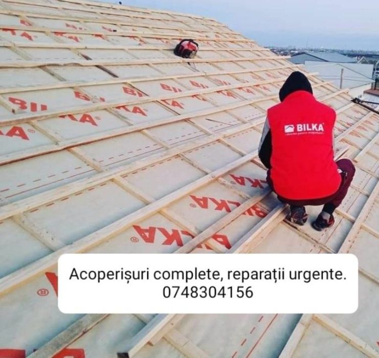 Firma acoperișuri meseriași acoperisuri complete reaparati urgente .