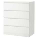 2 броя скрин MALM от IKEA с 4 чекмеджета