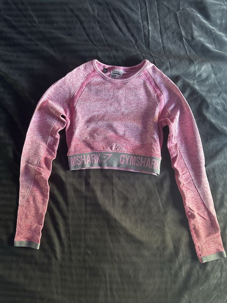 Gymshark set - bluza cu maneca lunga + colanti