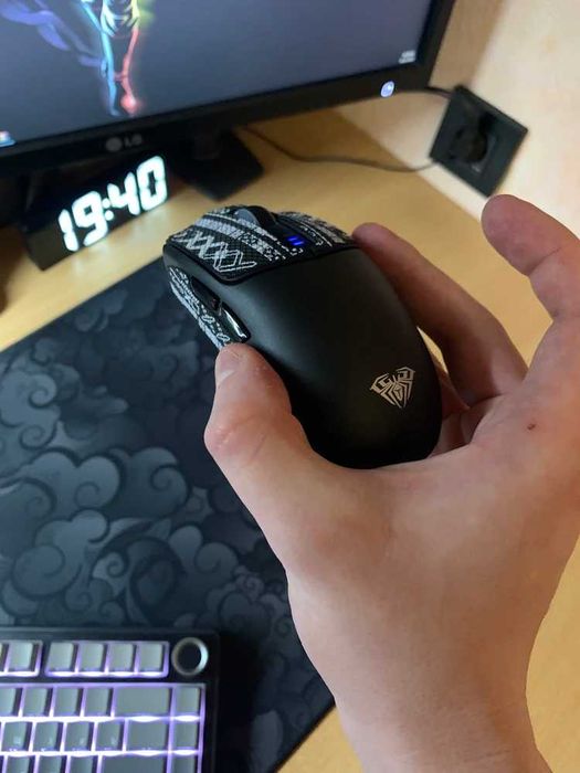 Беспроводная игровая мышка AULA SC580, для геймеров, 10 000 DPI