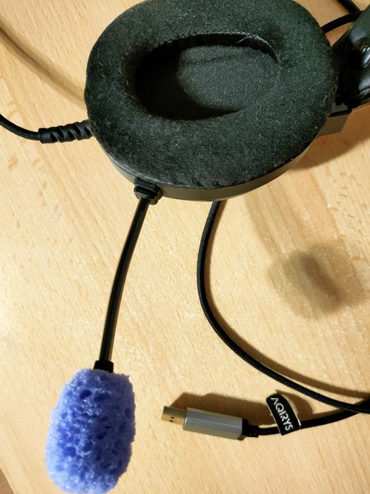 Casti Gaming AQIRYS Cygnus, USB, 7.1 surround, negru