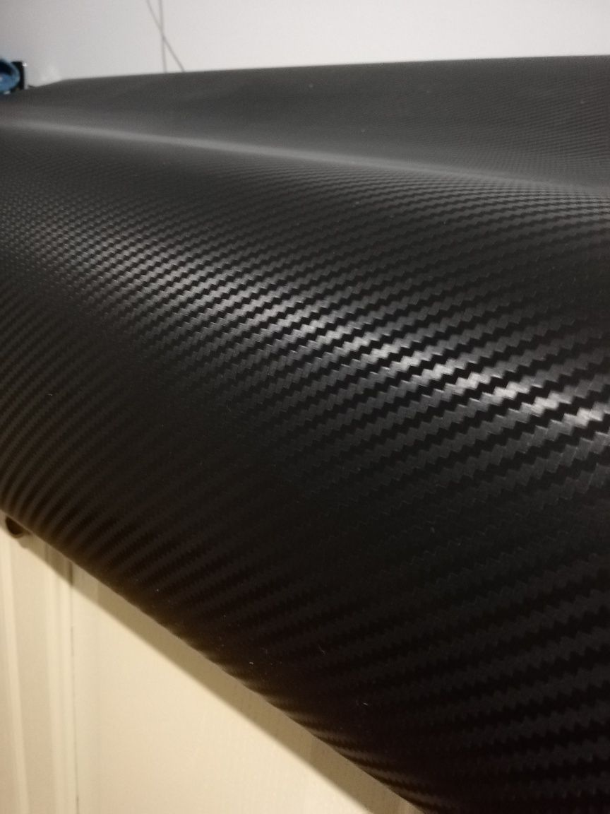 Folie carbon 3D neagra - 1m x 1,52