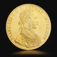 Moneda aur 24k 4 ducati Franz Joseph