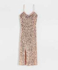 Rochie cu paiete rose gold Reserved - marime s