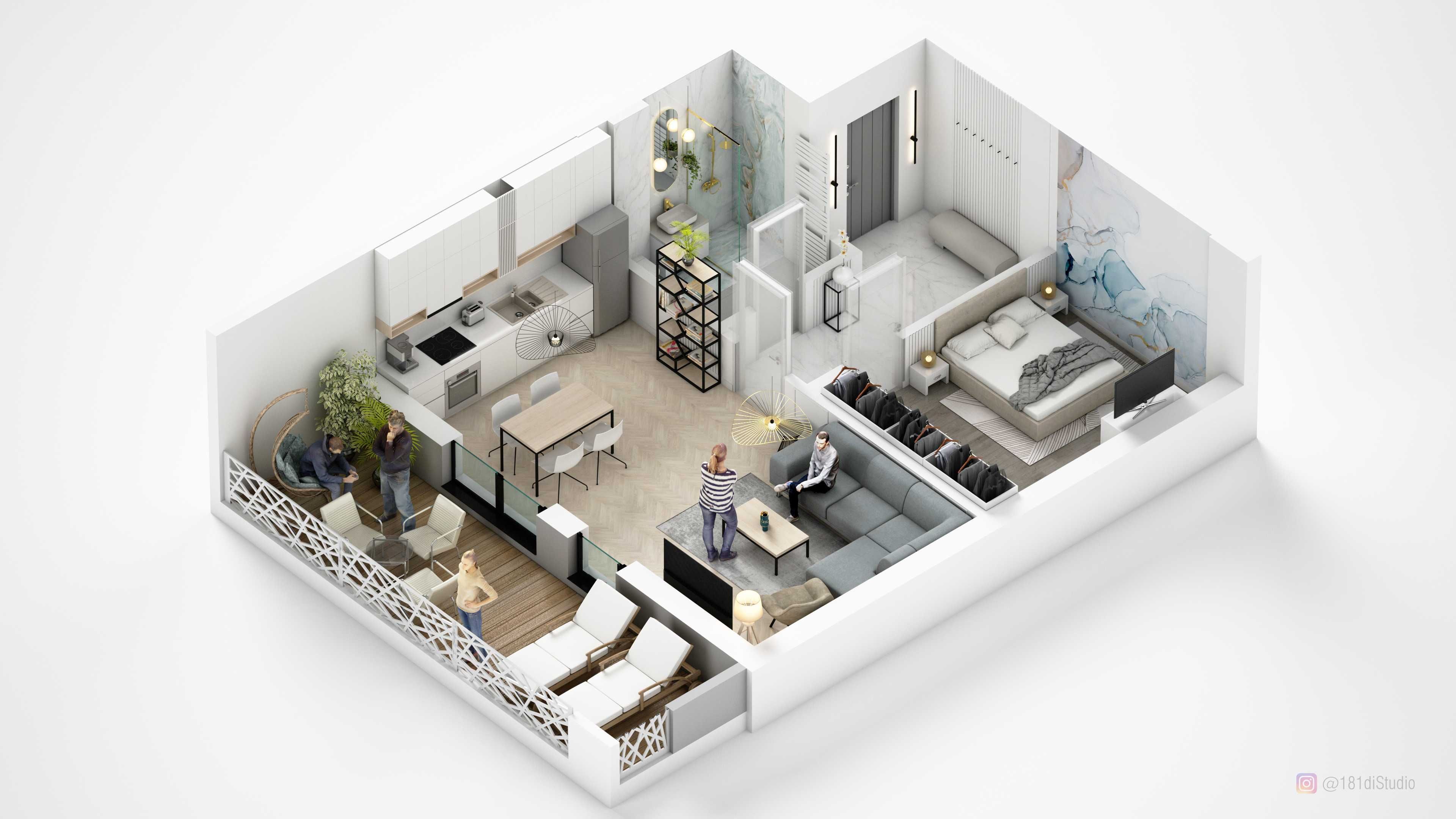 Apartamente Premium la Mare – 2 Camere + Piscină Privată  -Ap -08