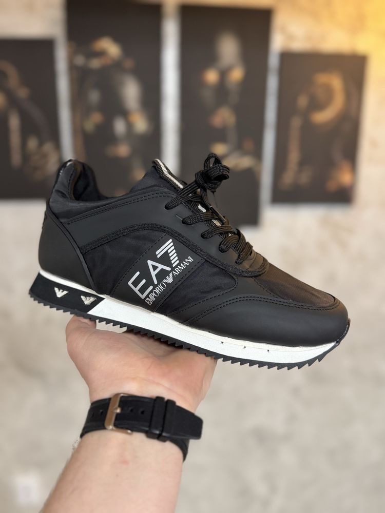 Adidasi Barbati EA7 Armani Black & Silver!