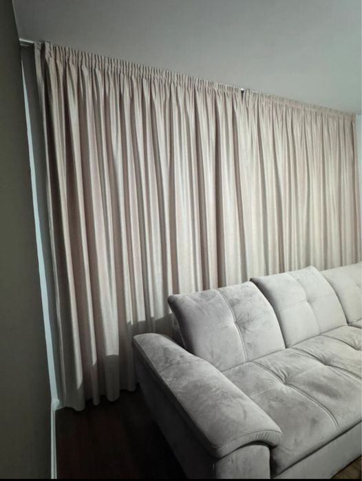 Draperii Catifea roz prafuit