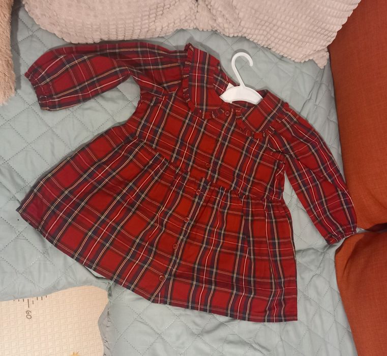 Rochiță carouri H&M marimea 92