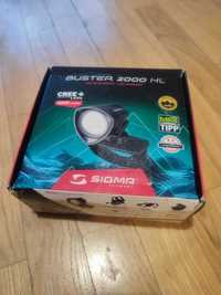 Lampa LED Sigma Buster 2000 lumeni MTB battery pack mare telecomanda