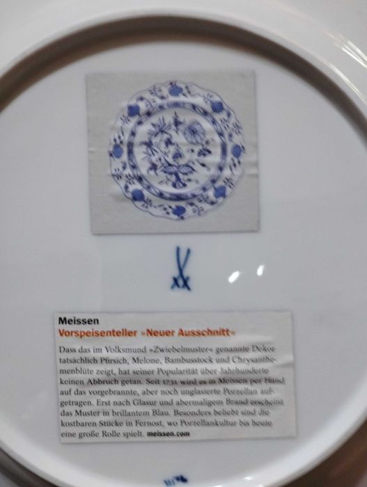 Порцелан Meissen Син лук Първо качество