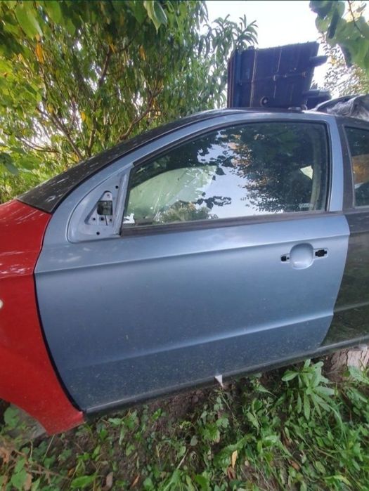 Ușa Chevrolet Aveo sedan 2006-2011 sofer fata spate albastra neagra