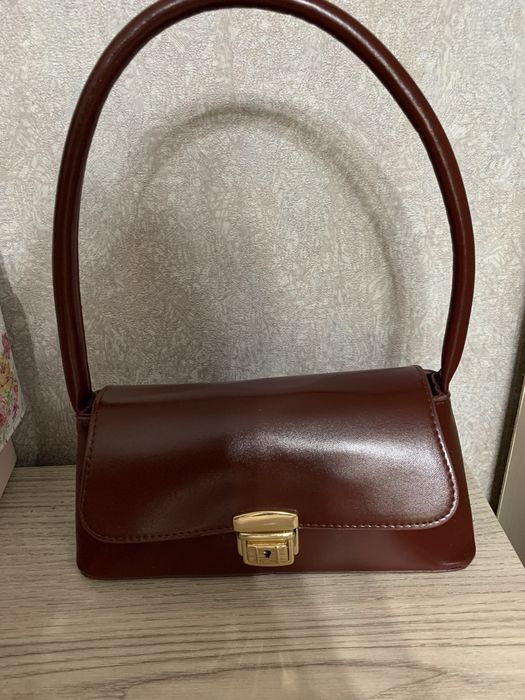 Сумка женская бордовая