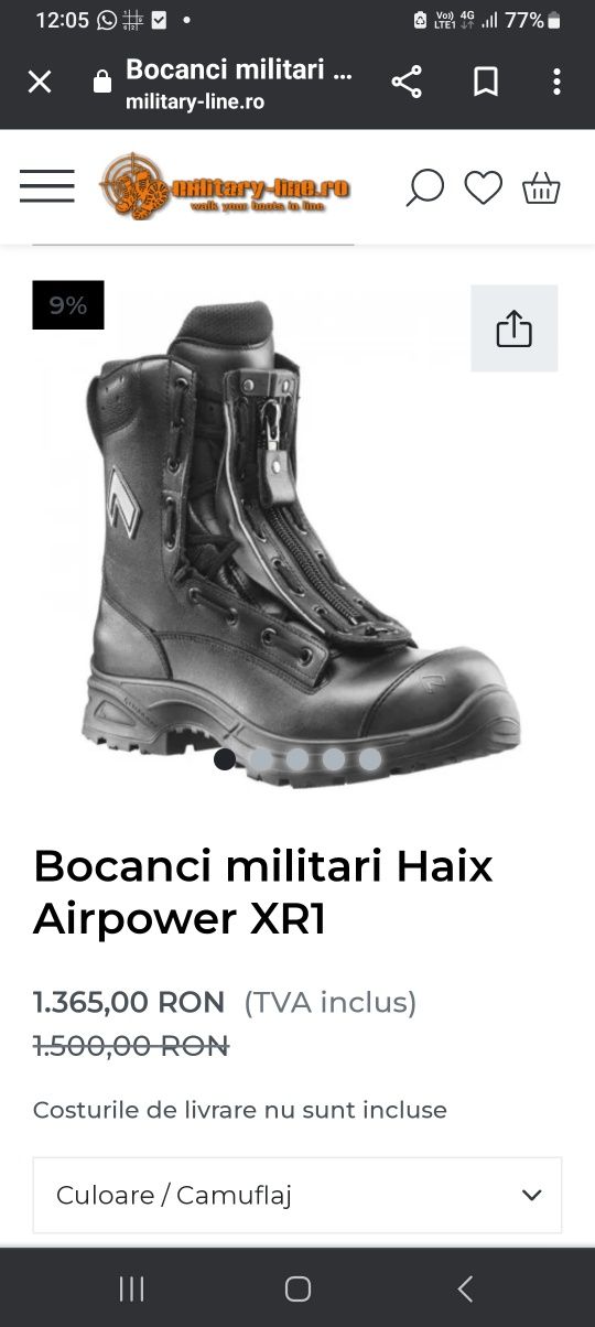 Vând bocanci Haix Airpower XR1 NR 40