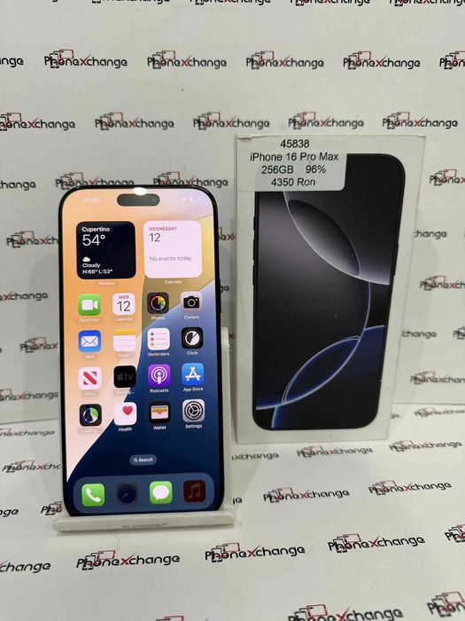 iPhone 16 Pro Max Black Neverlocked 256GB