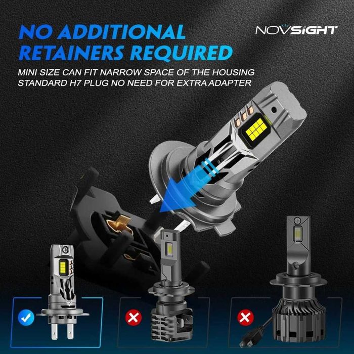 Becuri Led H7 pentru lupe OEM H7-Audi/VW/Renault/Skoda