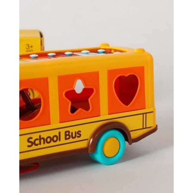 Jucarie muzicala autobuz scolar Xylofon cu forme de potrivit KOMAZI®