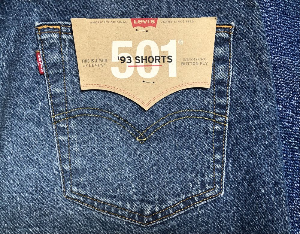 НОВИ Levis / Levi's 501® '93 Shorts ОРИГИНАЛ мъжки къси дънки 32-33