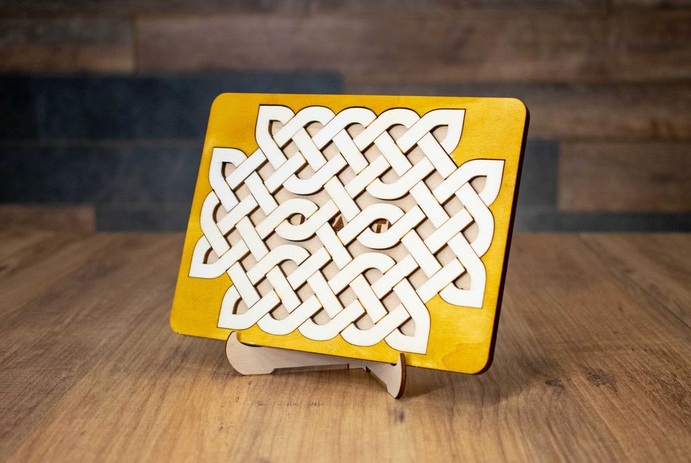 Дървен пъзел "Келтски възел"