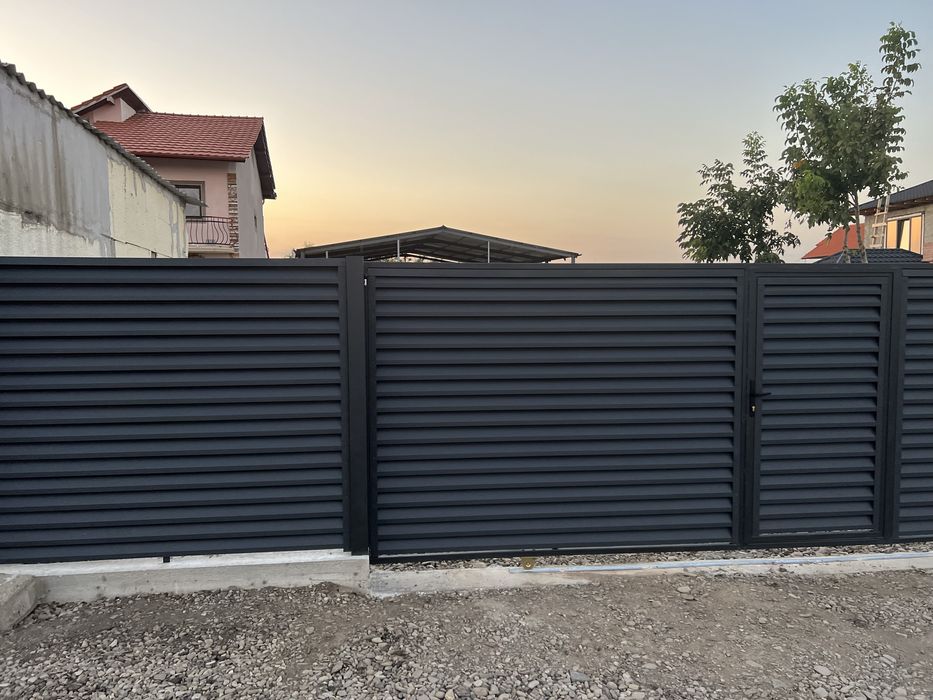 Gard tip jaluzea/wpc/țeava rectangulară/balustrada/automatizari