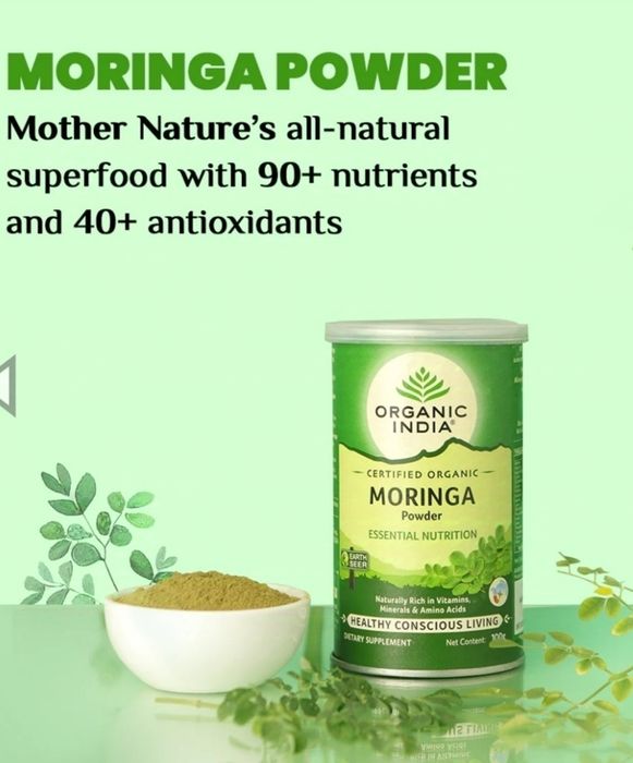ORGANIC INDIA Moringa - Essential Nutrition Органический порошок