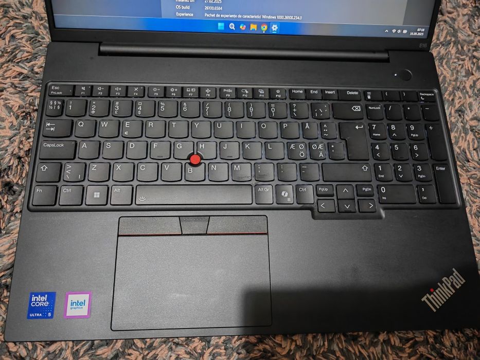 ThinkPad E16 gen 2 (ultra 5) 25gb ddr5 1tb ssd+Neural Procesor