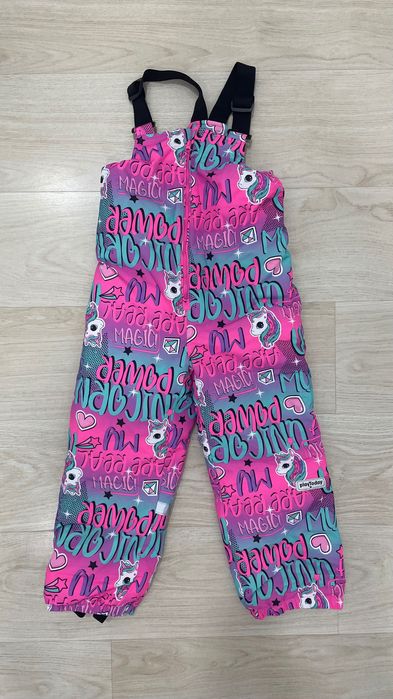 Штаны зимние на подтяжках детские