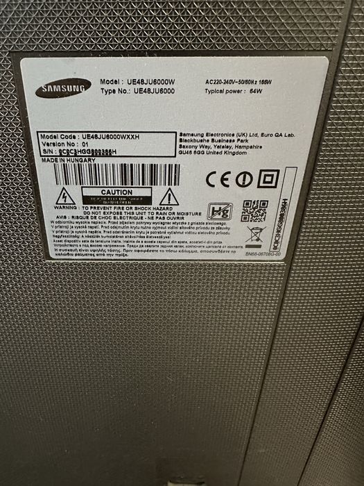Samsung UE48JU6000W – 48 инча – за части / ремонт