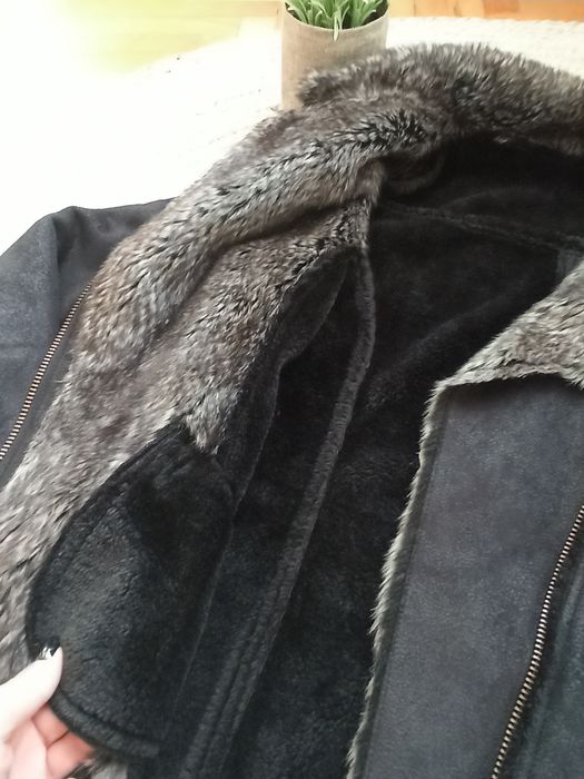 Меко черно яке с топла вътрешна част
