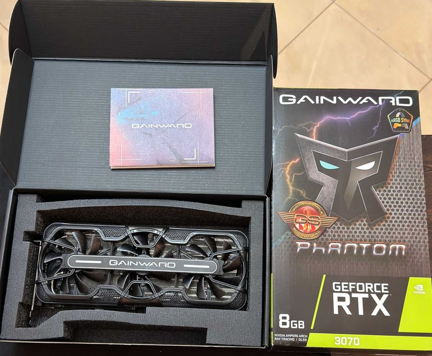 ТОП състояние Видео карта GPU Gainward RTX 3070 Phantom GS 8GB GDDR6