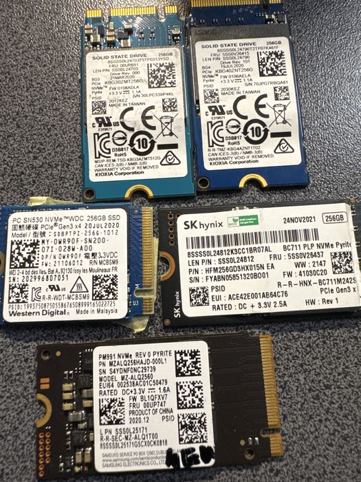 Ssd M2 Sata Pcie Nvme 240gb 256g Diverse Firme