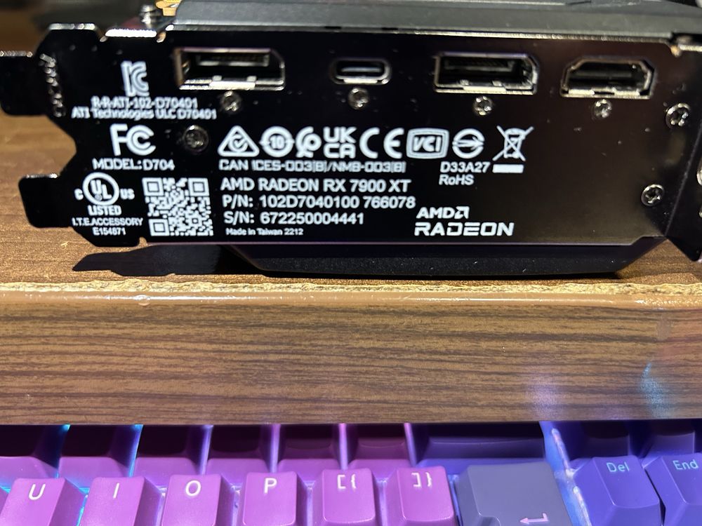 Placa video AMD Radeon RX 7900XT 20GB GDDR6X