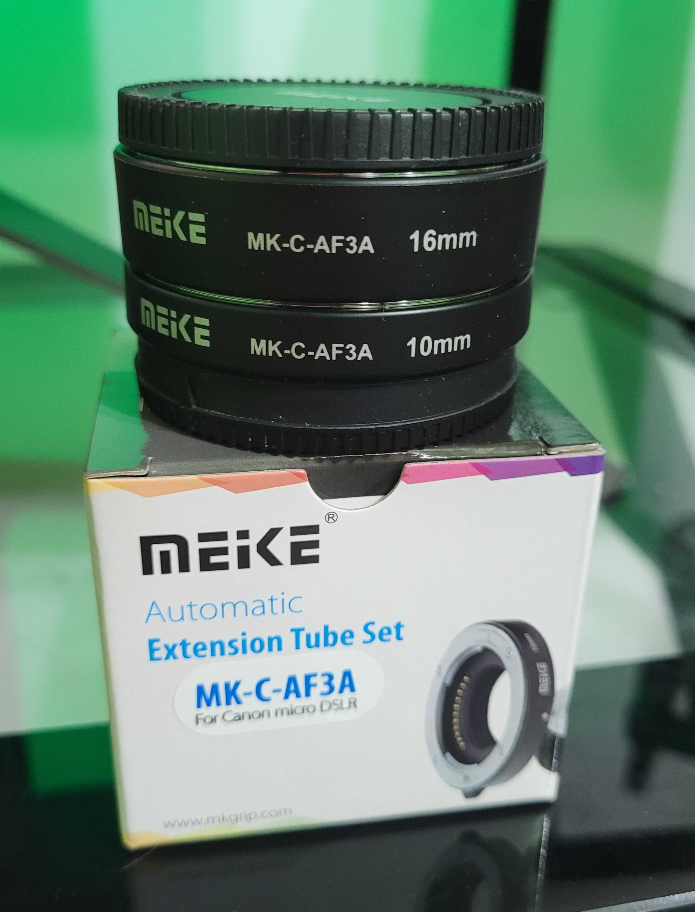Tuburi de extensie macro pentru Canon EOS-M Meike MK-C-AF3A cu AF