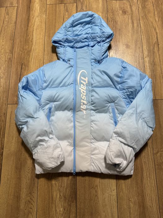 Trapstar Decoded 2.0 Hooded Puffer Cashmere Blue Gradient Jacket