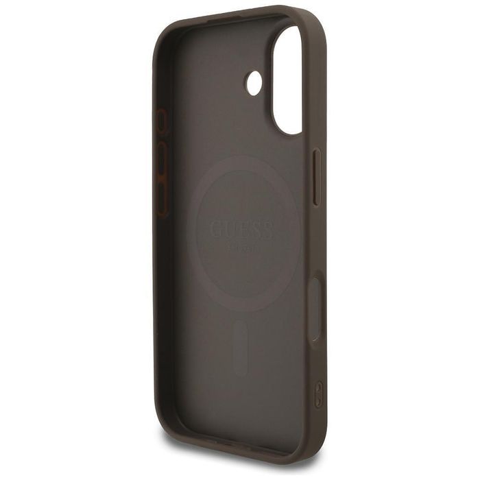 Guess 4g small and classic logo magsafe калъф за iphone 17 – кафяв