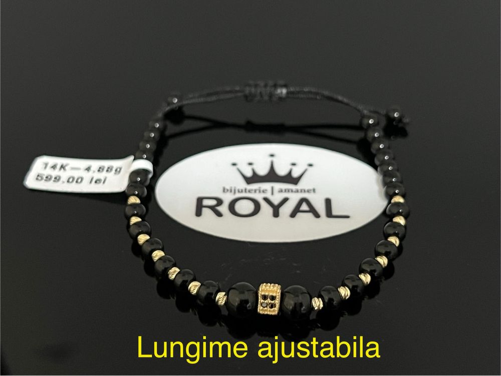 Bijuteria Royal CB : Bratara cu snur aur 14k 4,88gr