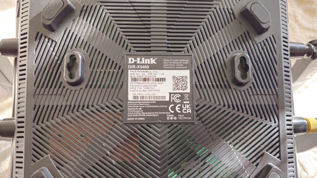 Wifi6 Рутер D-link Dir-X5460