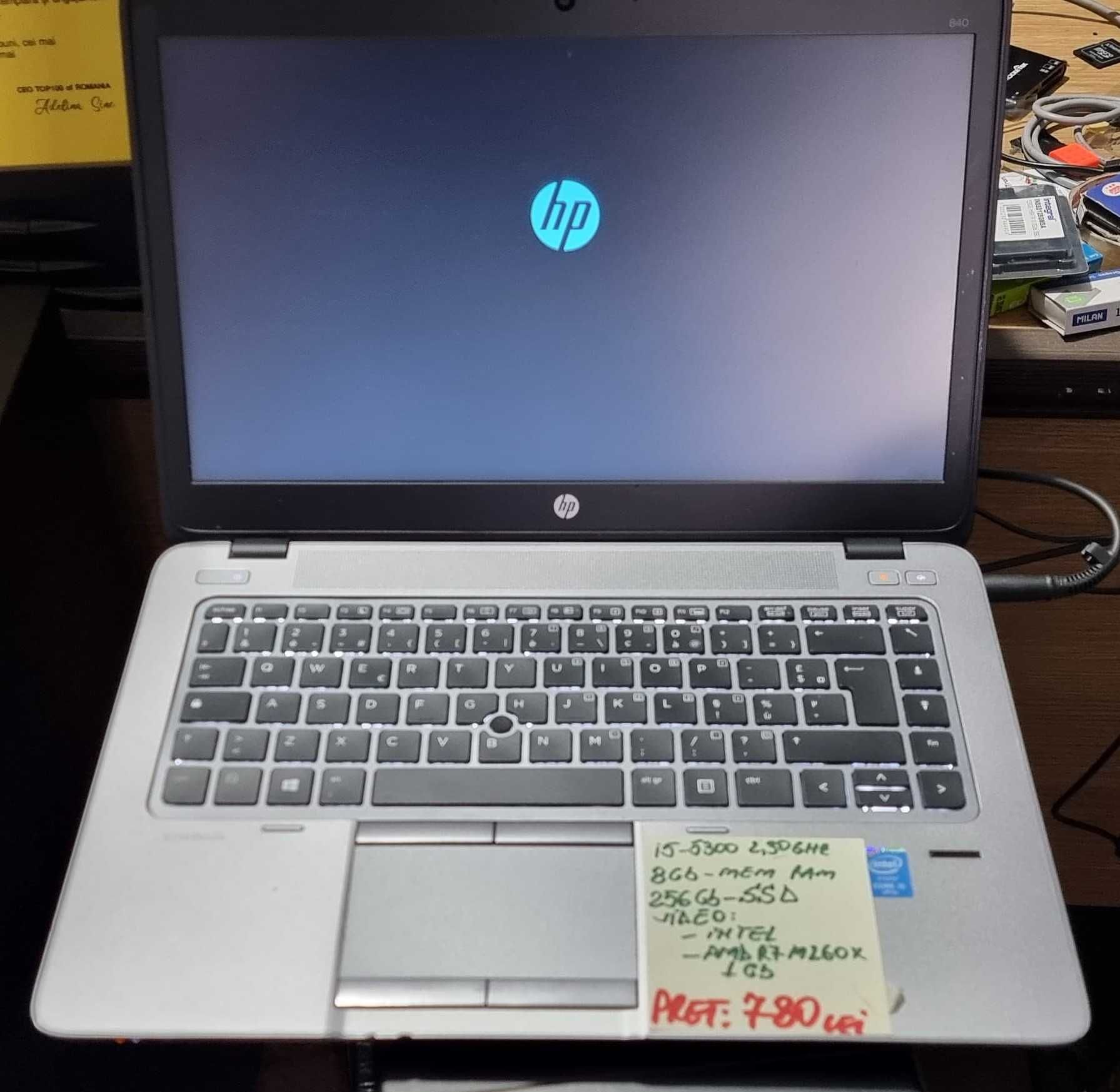 Laptop HP i5 8Gb 256Gb SSD WebCam Tast. ILUMINATA Video dedicat 1Gb