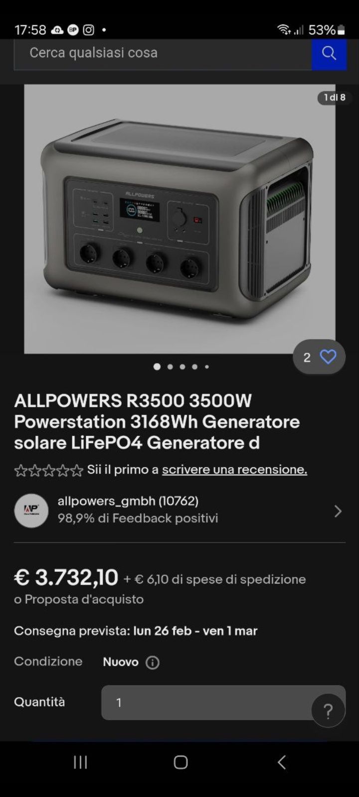 Allpowers R3500 generator electric