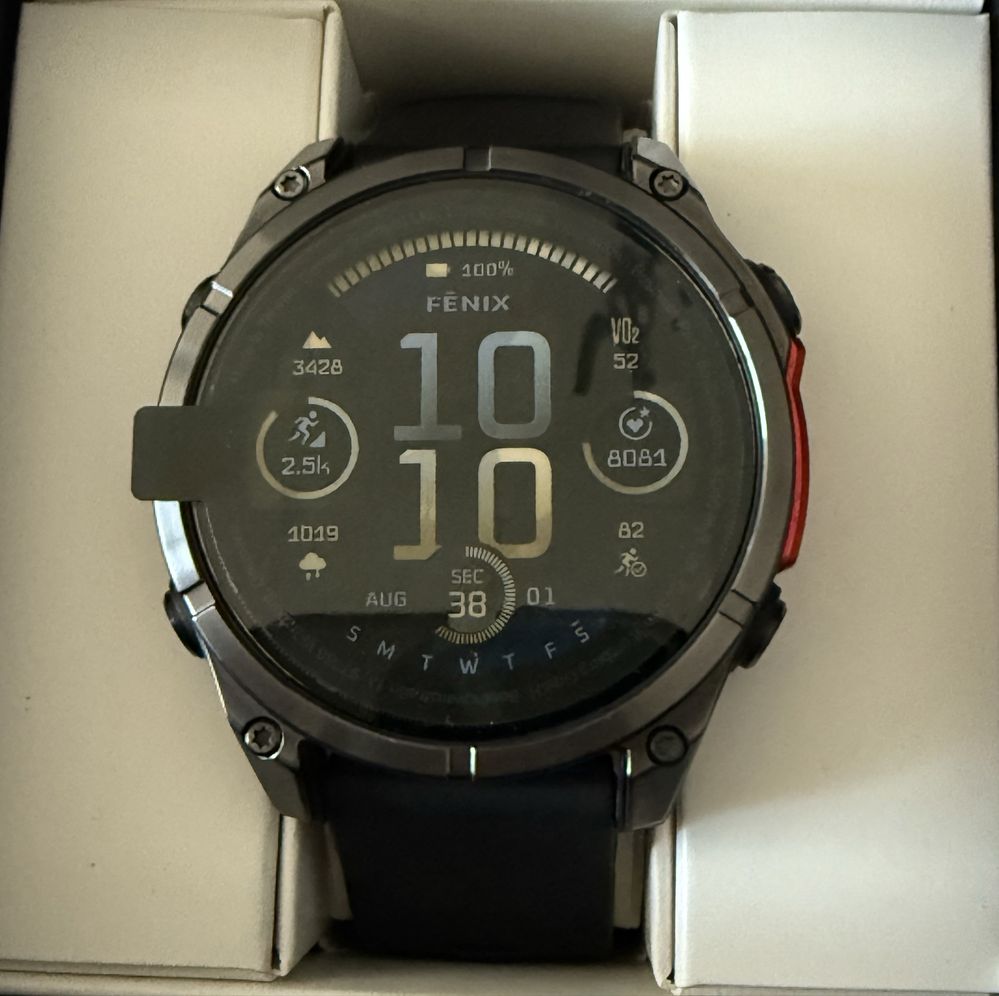 Garmin Fenix 8 Amoled Sapphire Gray Black Silic