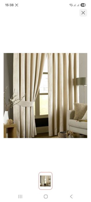 Шторы бархат молочного цвета общая ширина 3 метра выс 275