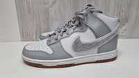 Nike Dunk High Retro Chenille Swoosh Light Smoke Grey marime 43