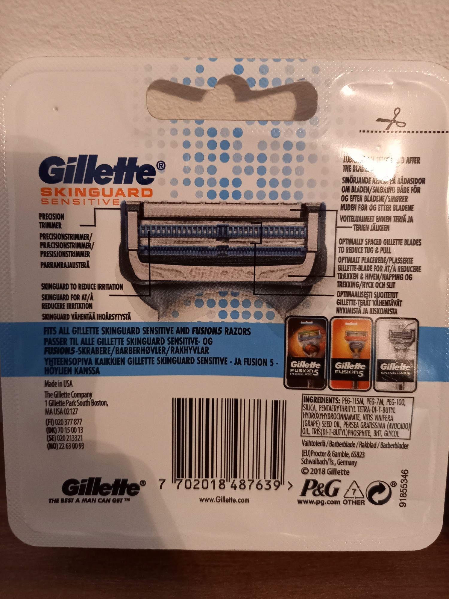 Rezerve / Lame Gillette SKINGUARD set de 4 buc