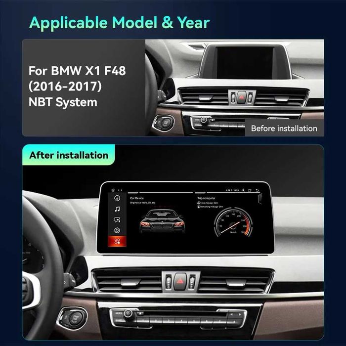 Navigatie BMW X1 F48 X2 F49 , Ecran 12.3 inch QLED Bluray Full HD Noua