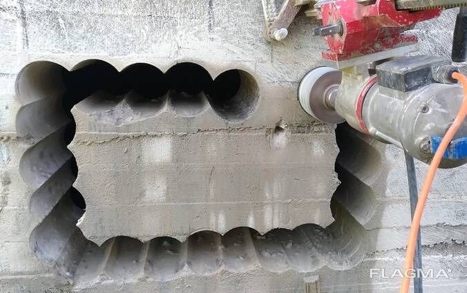 Алмазное сверление Алмазное бурение Стена бетон Фундамент отверсия бур