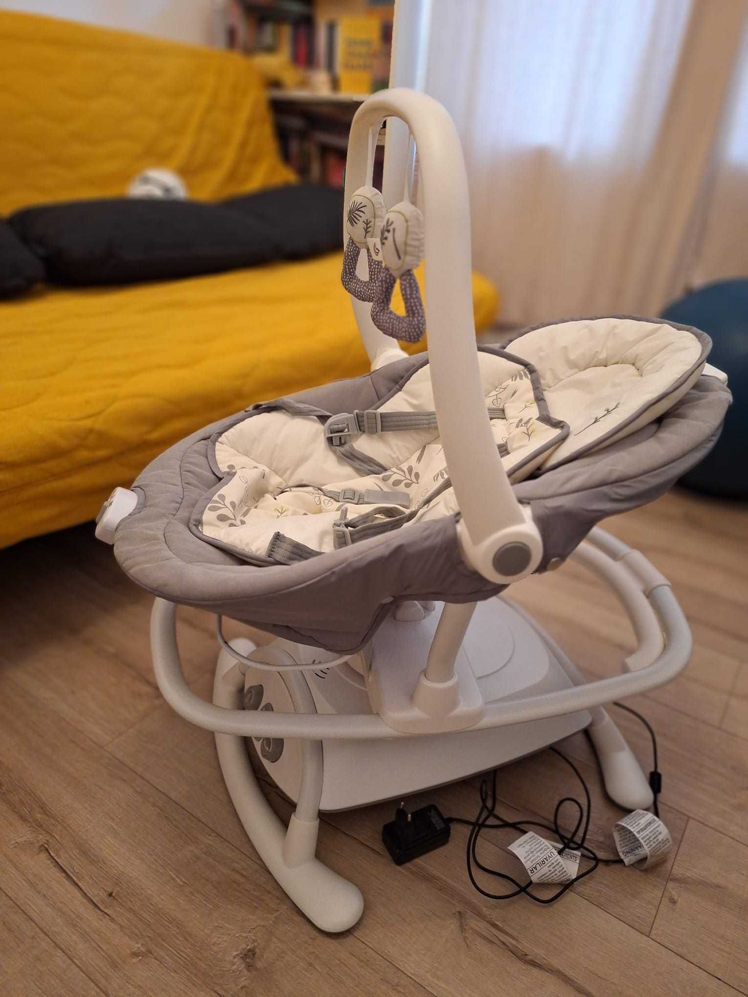 Leagan si balansoar rotativ Joie Sansa 2in1 cu adaptori la priza