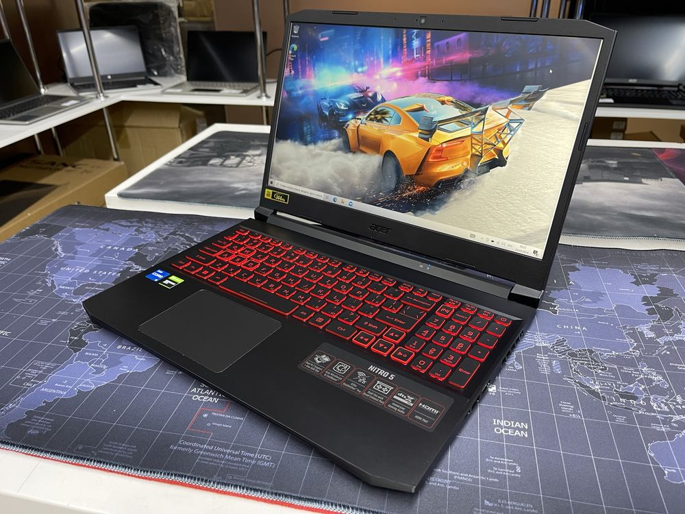 Игровой Ноутбук Acer Nitro5-Core i5-11400H/16GB/SSD512GB/GTX1650