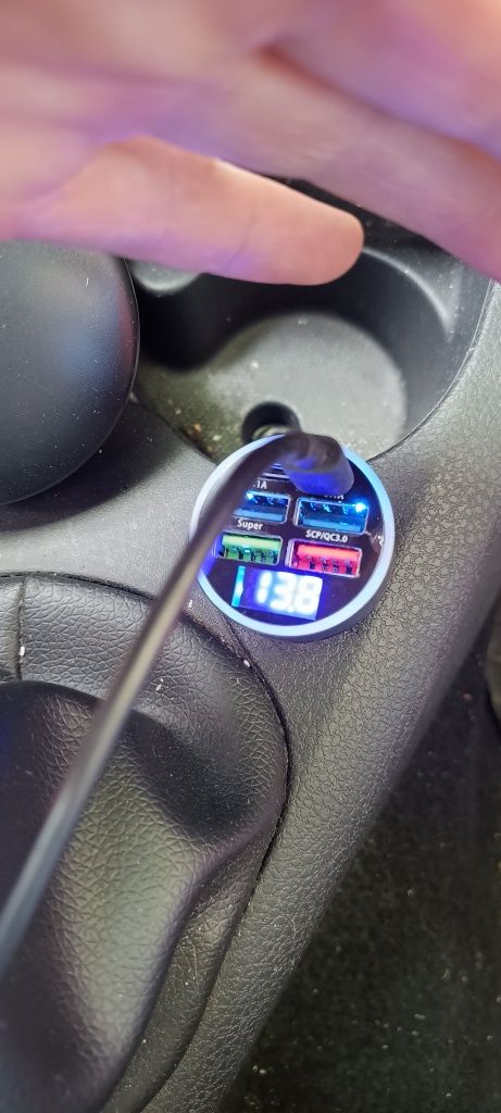 Încărcător rapid auto usb tip C 6 în 1