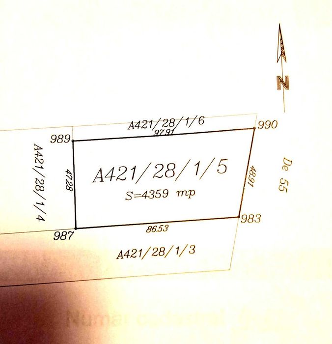 Proprietar, teren intravilan 2 Mai - Vama Veche -Constanta 4359mp