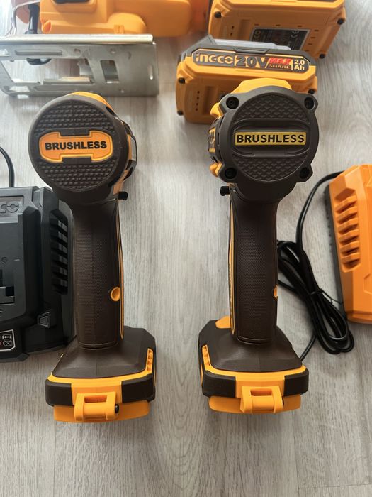 Set bormașină brushless impact20v fierastrău pendular 20v