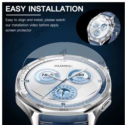 Set 2 folii sticla protectie ecran Huawei Watch GT 5/GT5 Pro (46mm)